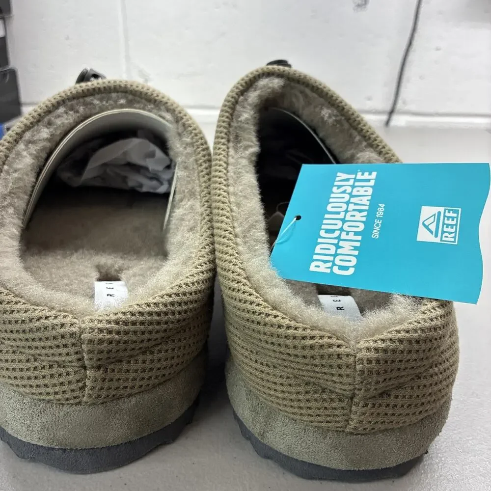 Reef Hiatus Mule Slippers - Mens Size L (11-12) Olive New With Tags CJ8446